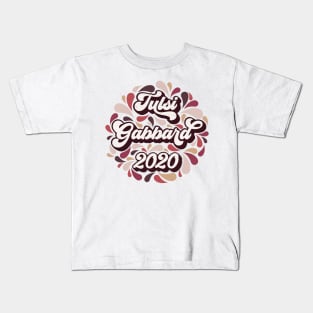 Tulsi Gabbard 2020 Retro Paisley Kids T-Shirt